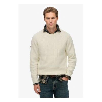 Superdry für Herren. M6110696A Chunky Raglan Winter Pullover beige (XL), Lässig, Polyester, Nachhaltig Superdry für Herren. M6110696A Chunky Raglan Winter Pullover beige (XL), Lässig, Polyester, Nachhaltig