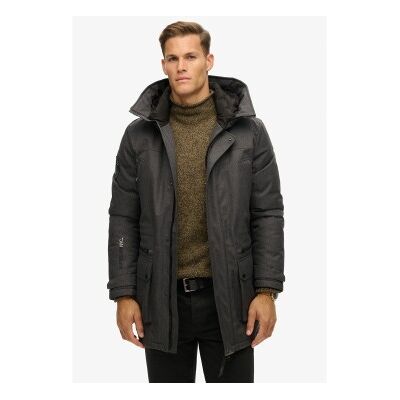 Superdry für Herren. M5012049A Gesteppter Tweed-Parka City grau (M), Lässig, Recyceltes Polyester, Nachhaltig Superdry für Herren. M5012049A Gesteppter Tweed-Parka City grau (M), Lässig, Recyceltes Polyester, Nachhaltig
