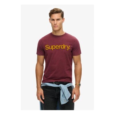 Superdry für Herren. M1012197A Klassisches Core Logo-T-Shirt rot (L), Lässig, Baumwolle, Kurzarm Superdry für Herren. M1012197A Klassisches Core Logo-T-Shirt rot (L), Lässig, Baumwolle, Kurzarm