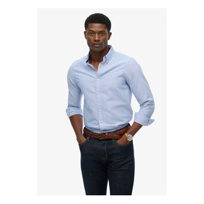 Superdry für Herren. M4011037A Klassisches Oxford-Hemd dunkelblau (XXL), Lässig, Baumwolle, Langarm Superdry für Herren. M4011037A Klassisches Oxford-Hemd dunkelblau (XXL), Lässig, Baumwolle, Langarm