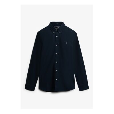 Superdry für Herren. M4011037A Classic Oxford L/S Hemd Eclipse navy (S), Baumwolle, Klassisch, Langarm, Marine Superdry für Herren. M4011037A Classic Oxford L/S Hemd Eclipse navy (S), Baumwolle, Klassisch, Langarm, Marine