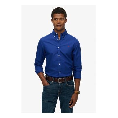 Superdry für Herren. M4011037A Camia Classic Oxford blau (L), Lässig, Baumwolle, Klassisch, Langarm Superdry für Herren. M4011037A Camia Classic Oxford blau (L), Lässig, Baumwolle, Klassisch, Langarm