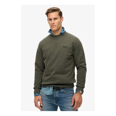 Superdry für Herren. M2013751A Essential Sweatshirt grün (S), Lässig, Baumwolle Superdry für Herren. M2013751A Essential Sweatshirt grün (S), Lässig, Baumwolle