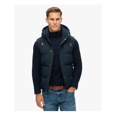 Superdry für Herren. M5011708A Everest Pufferweste navy (M), Lässig, Polyester, Marine Superdry für Herren. M5011708A Everest Pufferweste navy (M), Lässig, Polyester, Marine
