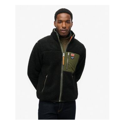 Superdry für Herren. M2014141A Vintage Retro Fleece schwarz (M), Lässig, Polyester Superdry für Herren. M2014141A Vintage Retro Fleece schwarz (M), Lässig, Polyester