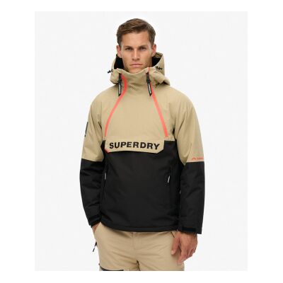 Superdry für Herren. MS110192A Freestyle Overhead Jacke beige (L), Lässig, Draußen, Recyceltes Polyester Superdry für Herren. MS110192A Freestyle Overhead Jacke beige (L), Lässig, Draußen, Recyceltes Polyester