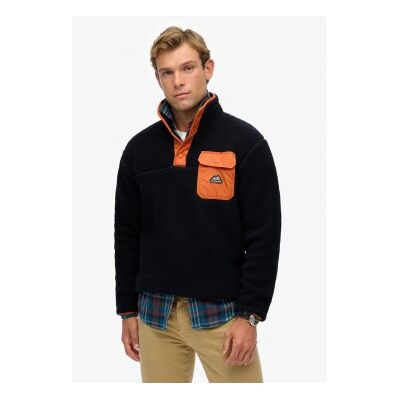 Superdry für Herren. M2014283A Fuji Fleece halber Reißverschluss (M), Lässig, Baumwolle, Marine Superdry für Herren. M2014283A Fuji Fleece halber Reißverschluss (M), Lässig, Baumwolle, Marine