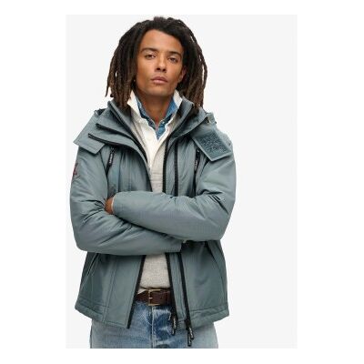Superdry für Herren. M5011921A Windschutzjacke mit Kapuze Mountain blau (S), Lässig, Recyceltes Polyester, Nachhaltig Superdry für Herren. M5011921A Windschutzjacke mit Kapuze Mountain blau (S), Lässig, Recyceltes Polyester, Nachhaltig