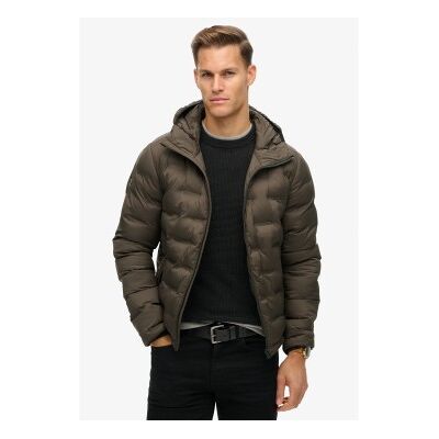 Superdry für Herren. M5012045A Brauner Steppmantel mit Kapuze (XL), Lässig, Recyceltes Polyester, Nachhaltig Superdry für Herren. M5012045A Brauner Steppmantel mit Kapuze (XL), Lässig, Recyceltes Polyester, Nachhaltig
