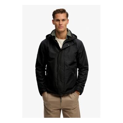 Superdry für Herren. M5012332A Shell-Jacke schwarz (XL), Lässig, Recyceltes Polyester Superdry für Herren. M5012332A Shell-Jacke schwarz (XL), Lässig, Recyceltes Polyester