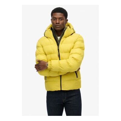 Superdry für Herren. M5011905A Sportsteppjacke mit Kapuze gelb (M), Lässig, Polyester Superdry für Herren. M5011905A Sportsteppjacke mit Kapuze gelb (M), Lässig, Polyester