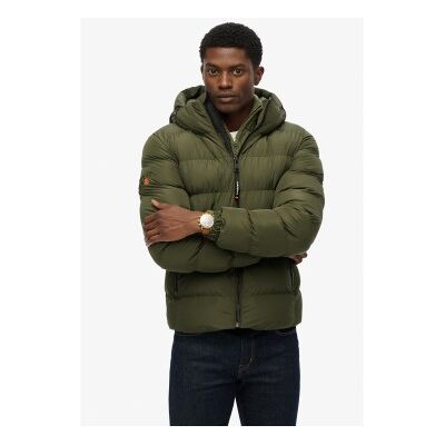 Superdry für Herren. M5011905A Sportsteppjacke mit Kapuze grün (XXL), Lässig, Polyester Superdry für Herren. M5011905A Sportsteppjacke mit Kapuze grün (XXL), Lässig, Polyester