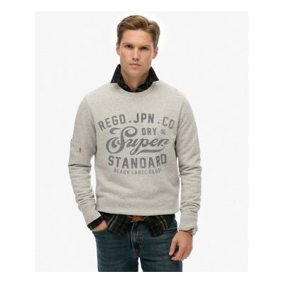 Superdry für Herren. M2014298A Industrial Entspanntes graues Sweatshirt (S), Lässig, Baumwolle Superdry für Herren. M2014298A Industrial Entspanntes graues Sweatshirt (S), Lässig, Baumwolle