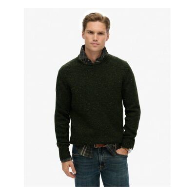 Superdry für Herren. M6110677A Jersey Donegal grün (M), Lässig, Klassisch, Langarm, Recyceltes Polyester Superdry für Herren. M6110677A Jersey Donegal grün (M), Lässig, Klassisch, Langarm, Recyceltes Polyester