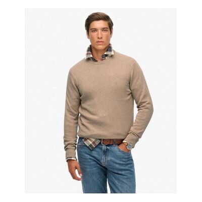 Superdry für Herren. M6110691A Pullover Essentials beige (XXL), Lässig, Baumwolle Superdry für Herren. M6110691A Pullover Essentials beige (XXL), Lässig, Baumwolle
