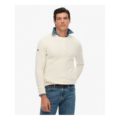 Superdry für Herren. M6110681A Pullover Textur beige (3XL), Lässig, Baumwolle Superdry für Herren. M6110681A Pullover Textur beige (3XL), Lässig, Baumwolle