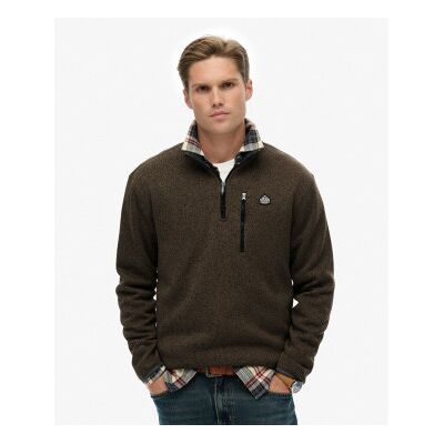 Superdry für Herren. M2014257A Storm Fleece Half Zip Pullover braun (M), Lässig, Polyester, Langarm Superdry für Herren. M2014257A Storm Fleece Half Zip Pullover braun (M), Lässig, Polyester, Langarm