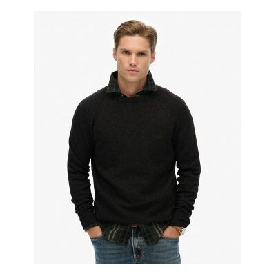 Superdry für Herren. M6110689A Pullover aus Wollmischung schwarz (M), Lässig, Wolle Superdry für Herren. M6110689A Pullover aus Wollmischung schwarz (M), Lässig, Wolle