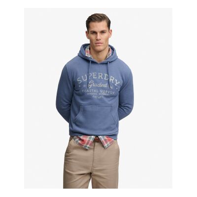 Superdry für Herren. M2014448A Lo-Fi Dockside Sweatshirt blau (M), Lässig, Baumwolle Superdry für Herren. M2014448A Lo-Fi Dockside Sweatshirt blau (M), Lässig, Baumwolle