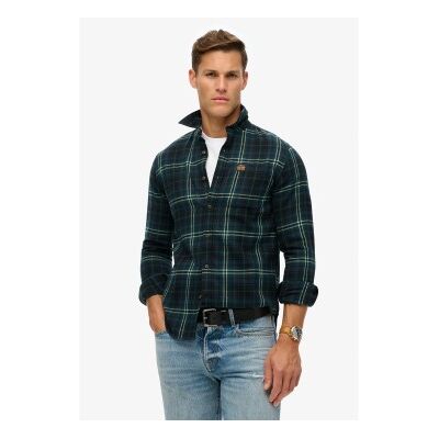 Superdry für Herren. M4010727A Holzfällerhemd navy (XXL), Lässig, Baumwolle, Langarm, Marine Superdry für Herren. M4010727A Holzfällerhemd navy (XXL), Lässig, Baumwolle, Langarm, Marine