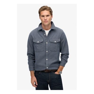 Superdry für Herren. M4011019A Merchant Heavy Flannel Hemd blau (M), Lässig, Baumwolle, Langarm Superdry für Herren. M4011019A Merchant Heavy Flannel Hemd blau (M), Lässig, Baumwolle, Langarm