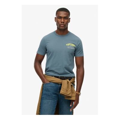 Superdry für Herren. M1012242A Mountain Relaxed T-shirt blau (M), Lässig, Baumwolle, Kurzarm Superdry für Herren. M1012242A Mountain Relaxed T-shirt blau (M), Lässig, Baumwolle, Kurzarm
