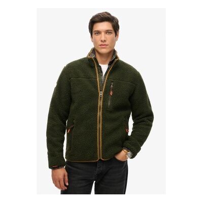Superdry für Herren. M2014140A Outdoor Jacke Full Zip grün (L), Lässig, Polyester Superdry für Herren. M2014140A Outdoor Jacke Full Zip grün (L), Lässig, Polyester