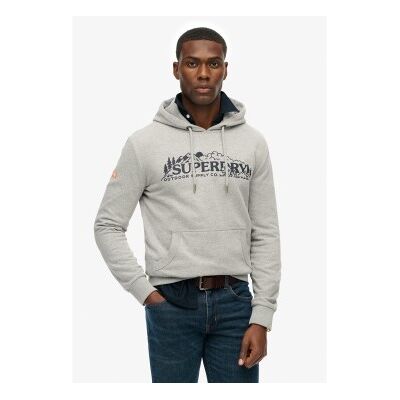 Superdry für Herren. M2014379A Outdoor Scene Relaxed Hood grau (S), Lässig, Nachhaltig, Recycelte Baumwolle Superdry für Herren. M2014379A Outdoor Scene Relaxed Hood grau (S), Lässig, Nachhaltig, Recycelte Baumwolle