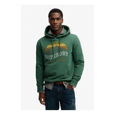 Superdry für Herren. M2014451A Mountain Sweatshirt grün (L), Lässig, Baumwolle Superdry für Herren. M2014451A Mountain Sweatshirt grün (L), Lässig, Baumwolle