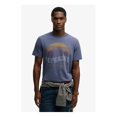 Superdry für Herren. M1012358A Outdoors Mountain T-Shirt navy (M), Lässig, Baumwolle, Kurzarm, Marine Superdry für Herren. M1012358A Outdoors Mountain T-Shirt navy (M), Lässig, Baumwolle, Kurzarm, Marine