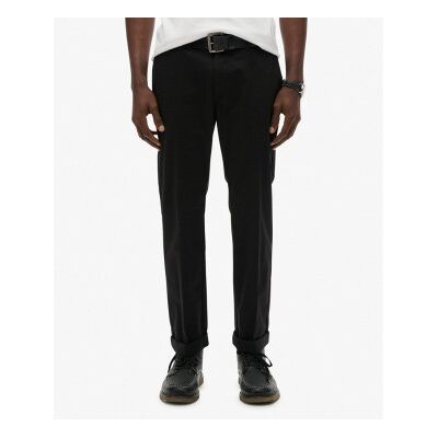 Superdry für Herren. M7011418A Premium Regular Chino-Hose schwarz (34/32), Lässig, Baumwolle Superdry für Herren. M7011418A Premium Regular Chino-Hose schwarz (34/32), Lässig, Baumwolle