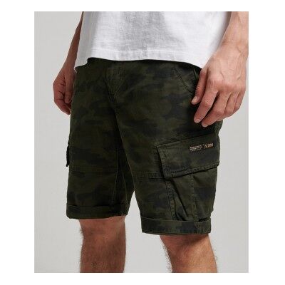 Superdry für Herren. M7110300A Cargo-Shorts aus Bio-Baumwolle Core grün (28), Lässig, Camouflage, Nachhaltig Superdry für Herren. M7110300A Cargo-Shorts aus Bio-Baumwolle Core grün (28), Lässig, Camouflage, Nachhaltig