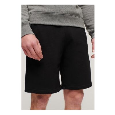 Superdry für Herren. M7110427A Gestrickte Shorts mit Essential-Logo (S), Schwarz, Lässig, Baumwolle Superdry für Herren. M7110427A Gestrickte Shorts mit Essential-Logo (S), Schwarz, Lässig, Baumwolle