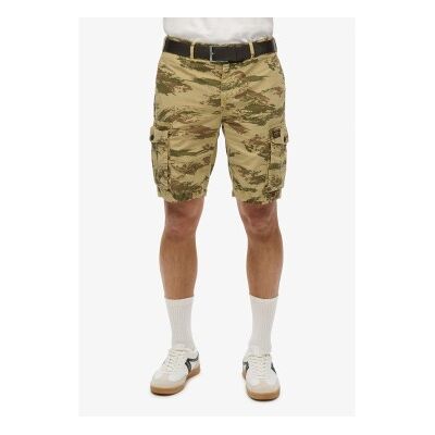 Superdry für Herren. M7110435A Leichte braune Shorts im Fallschirmjäger-Stil (30), Lässig, Camouflage, Baumwolle Superdry für Herren. M7110435A Leichte braune Shorts im Fallschirmjäger-Stil (30), Lässig, Camouflage, Baumwolle