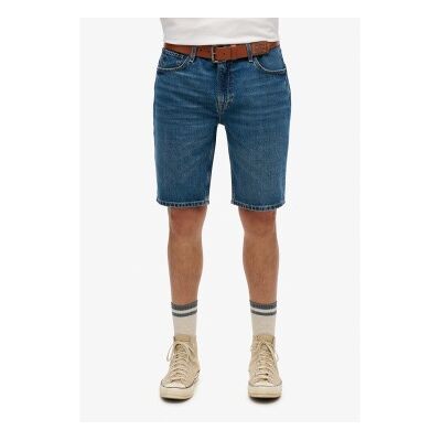 Superdry für Herren. M7110394A Gerade Shorts mit blauem Vintage Logo (28), Lässig, Baumwolle, Denim Superdry für Herren. M7110394A Gerade Shorts mit blauem Vintage Logo (28), Lässig, Baumwolle, Denim