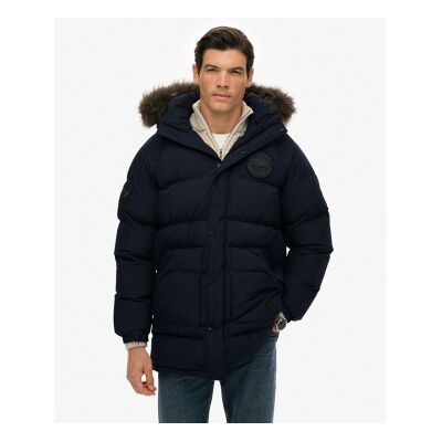 Superdry für Herren. M5012208A Langer Parka Everest Baffled navy (S), Lässig, Polyester, Marine Superdry für Herren. M5012208A Langer Parka Everest Baffled navy (S), Lässig, Polyester, Marine