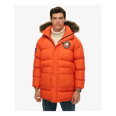 Superdry für Herren. M5012208A Parka Lang Everest Baffled orange (S), Lässig, Polyester Superdry für Herren. M5012208A Parka Lang Everest Baffled orange (S), Lässig, Polyester