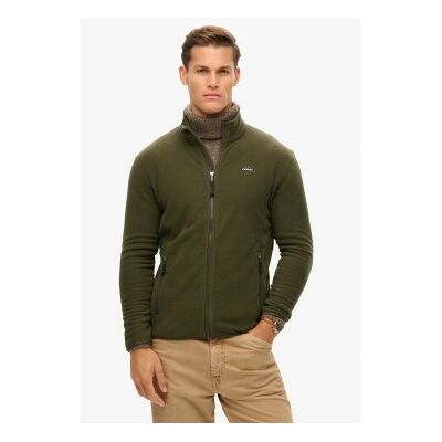 Superdry für Herren. M2014195A Fleece Full Zip Fleece grün (M), Lässig, Polyester Superdry für Herren. M2014195A Fleece Full Zip Fleece grün (M), Lässig, Polyester