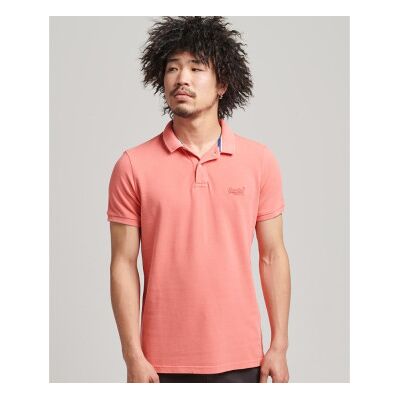 Superdry für Herren. M1110345A Polo Destroyed rosa (M), Lässig, Baumwolle, Kurzarm Superdry für Herren. M1110345A Polo Destroyed rosa (M), Lässig, Baumwolle, Kurzarm