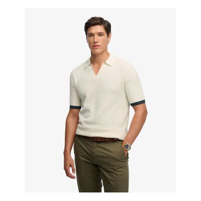 Superdry für Herren. M1110459A Polo Johnny Knitted beige (M), Lässig, Baumwolle, Kurzarm Superdry für Herren. M1110459A Polo Johnny Knitted beige (M), Lässig, Baumwolle, Kurzarm