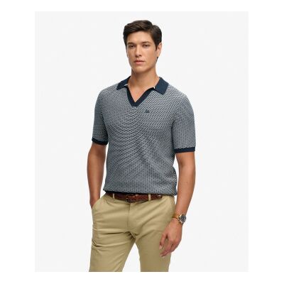 Superdry für Herren. M1110459A Polo Johnny Knitted navy (S), Lässig, Baumwolle, Kurzarm, Marine Superdry für Herren. M1110459A Polo Johnny Knitted navy (S), Lässig, Baumwolle, Kurzarm, Marine