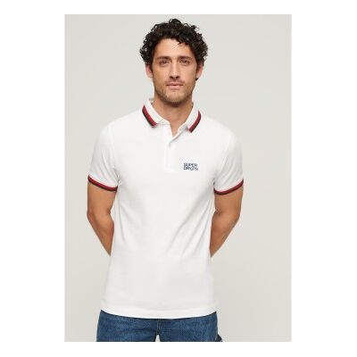 Superdry für Herren. M1110387A Sportswear Poloshirt mit weißer Paspel (S), Lässig, Baumwolle, Kurzarm Superdry für Herren. M1110387A Sportswear Poloshirt mit weißer Paspel (S), Lässig, Baumwolle, Kurzarm