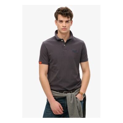 Superdry für Herren. M1110439A Vintage Destroy schwarzes Poloshirt (M), Lässig, Baumwolle, Kurzarm Superdry für Herren. M1110439A Vintage Destroy schwarzes Poloshirt (M), Lässig, Baumwolle, Kurzarm