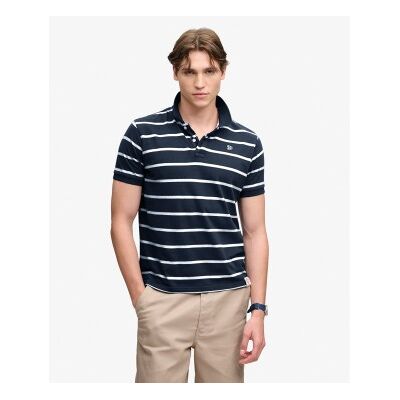 Superdry für Herren. M1110464A Polo Vintage Stripe marineblau (M), Lässig, Baumwolle, Kurzarm Superdry für Herren. M1110464A Polo Vintage Stripe marineblau (M), Lässig, Baumwolle, Kurzarm
