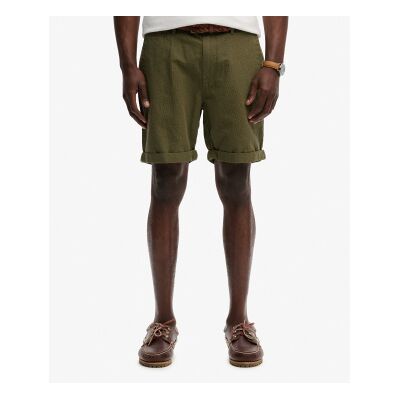 Superdry für Herren. M7110487A Shorts Premium Textured Chino grün (32), Lässig, Baumwolle Superdry für Herren. M7110487A Shorts Premium Textured Chino grün (32), Lässig, Baumwolle