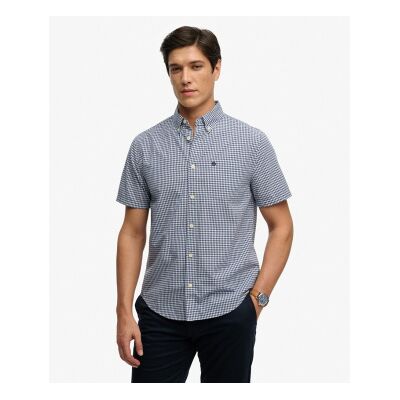 Superdry für Herren. M4011108A Preppy Popeline Hemd blau (M), Lässig, Baumwolle, Kurzarm Superdry für Herren. M4011108A Preppy Popeline Hemd blau (M), Lässig, Baumwolle, Kurzarm