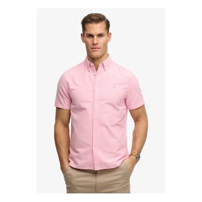 Superdry für Herren. M4011101A Schickes rosa Oxford-Hemd (XL), Lässig, Baumwolle, Klassisch, Kurzarm, Koralle Superdry für Herren. M4011101A Schickes rosa Oxford-Hemd (XL), Lässig, Baumwolle, Klassisch, Kurzarm, Koralle