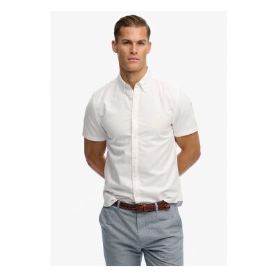 Superdry für Herren. M4011101A Preppy Oxford Hemd weiß (3XL), Lässig, Baumwolle, Klassisch, Kurzarm Superdry für Herren. M4011101A Preppy Oxford Hemd weiß (3XL), Lässig, Baumwolle, Klassisch, Kurzarm