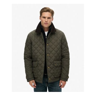 Superdry für Herren. M5012270A Gesteppte Estate Coach Jacke grün (XXL), Lässig, Recyceltes Polyester, Nachhaltig Superdry für Herren. M5012270A Gesteppte Estate Coach Jacke grün (XXL), Lässig, Recyceltes Polyester, Nachhaltig