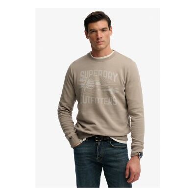 Superdry für Herren. M2014495A Retro Outdoor Sweatshirt taupe (M), Lässig, Baumwolle Superdry für Herren. M2014495A Retro Outdoor Sweatshirt taupe (M), Lässig, Baumwolle
